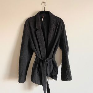 Free People belted blazer